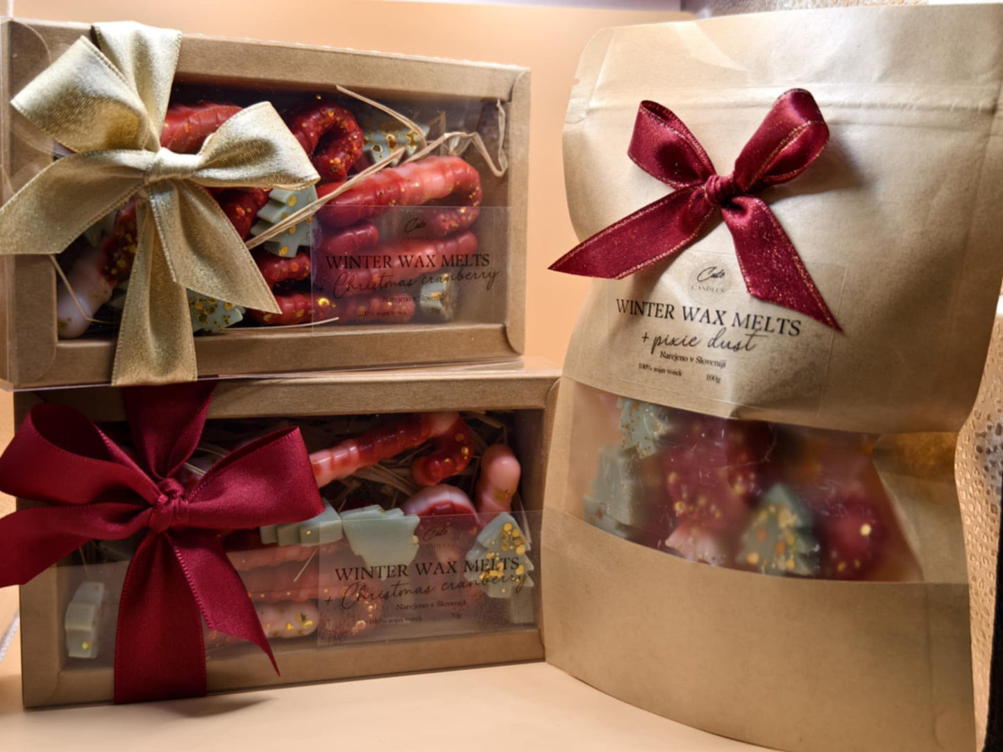 WAX CANDY SET - brusnica